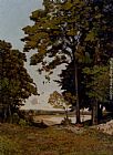 Henri-Joseph Harpignies A Summer's Day On The Banks Of The Allier painting